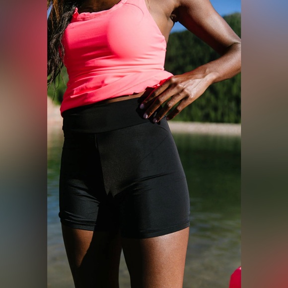 KIAVA HIGH WAISTED SWIM SHORTS - Picture 2 of 4